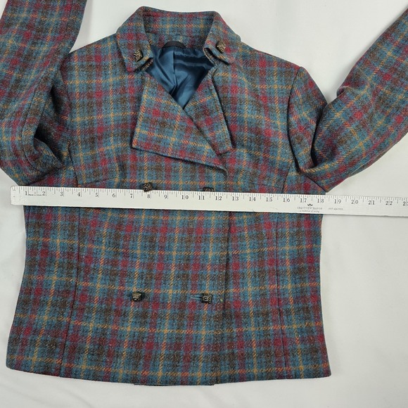 Elegant Multicolor Plaid Blazer - Picture 4 of 14